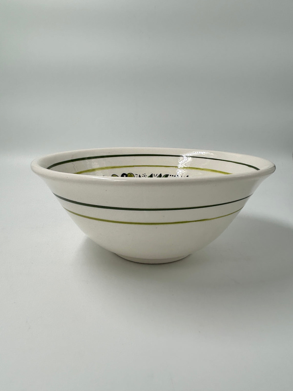 Bol de service-25 cm-olive