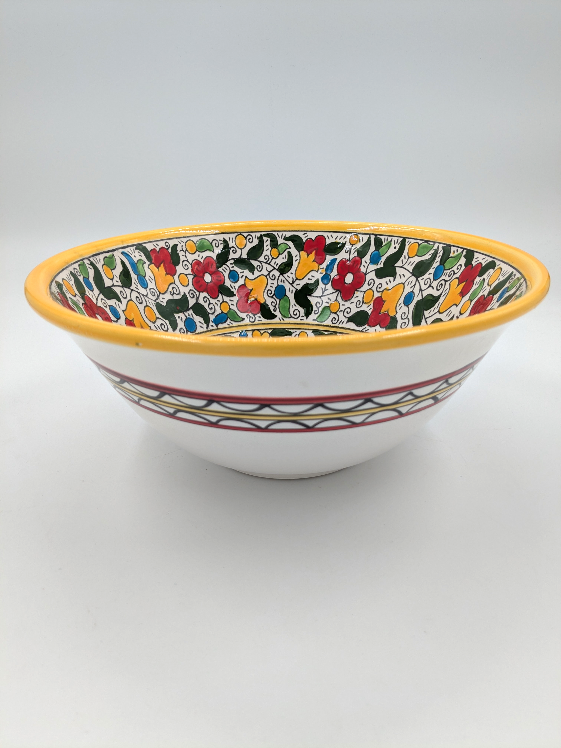 Serveerschaal - 25 cm - geel