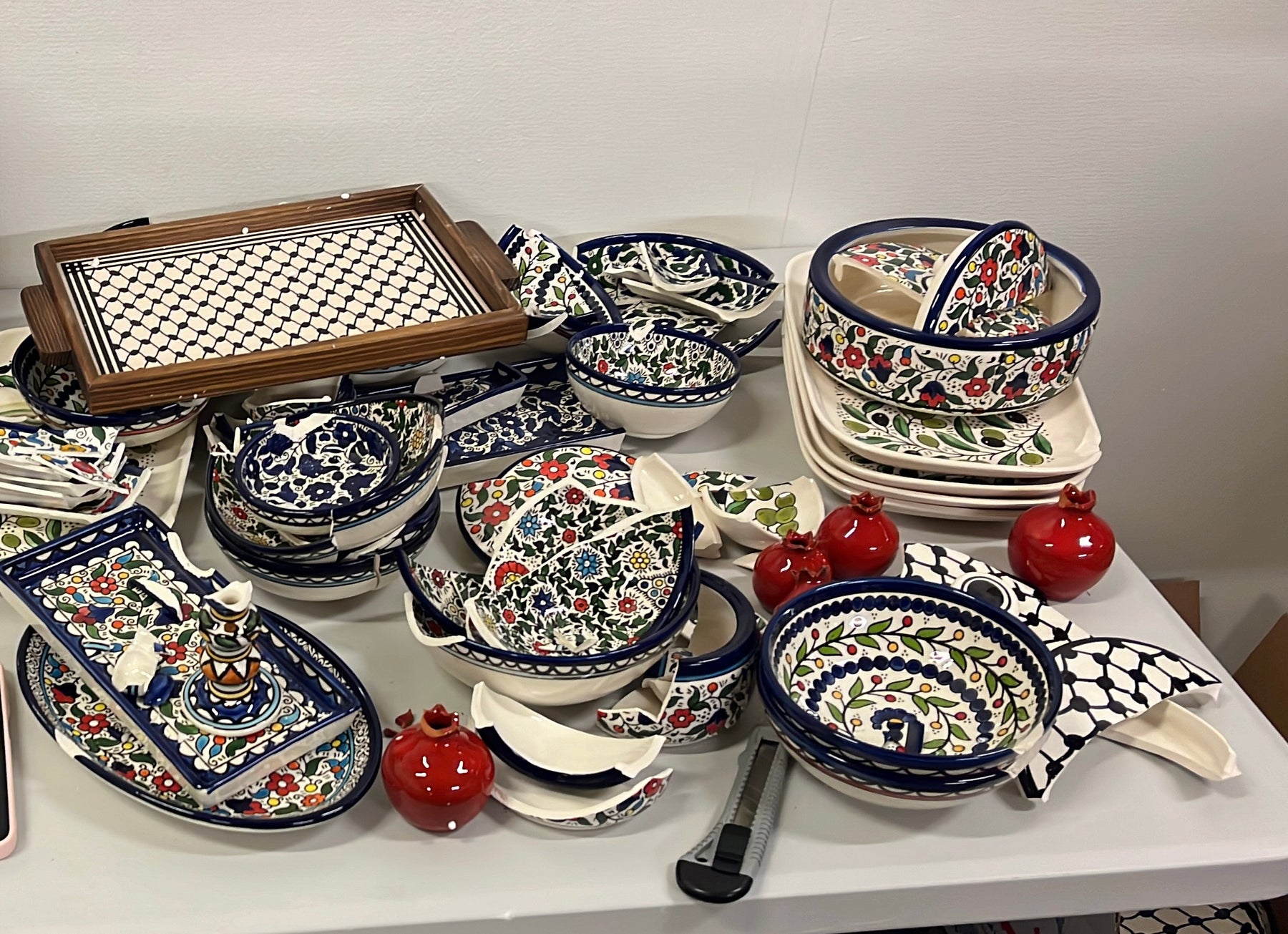 Ødelagt keramikkstykke 