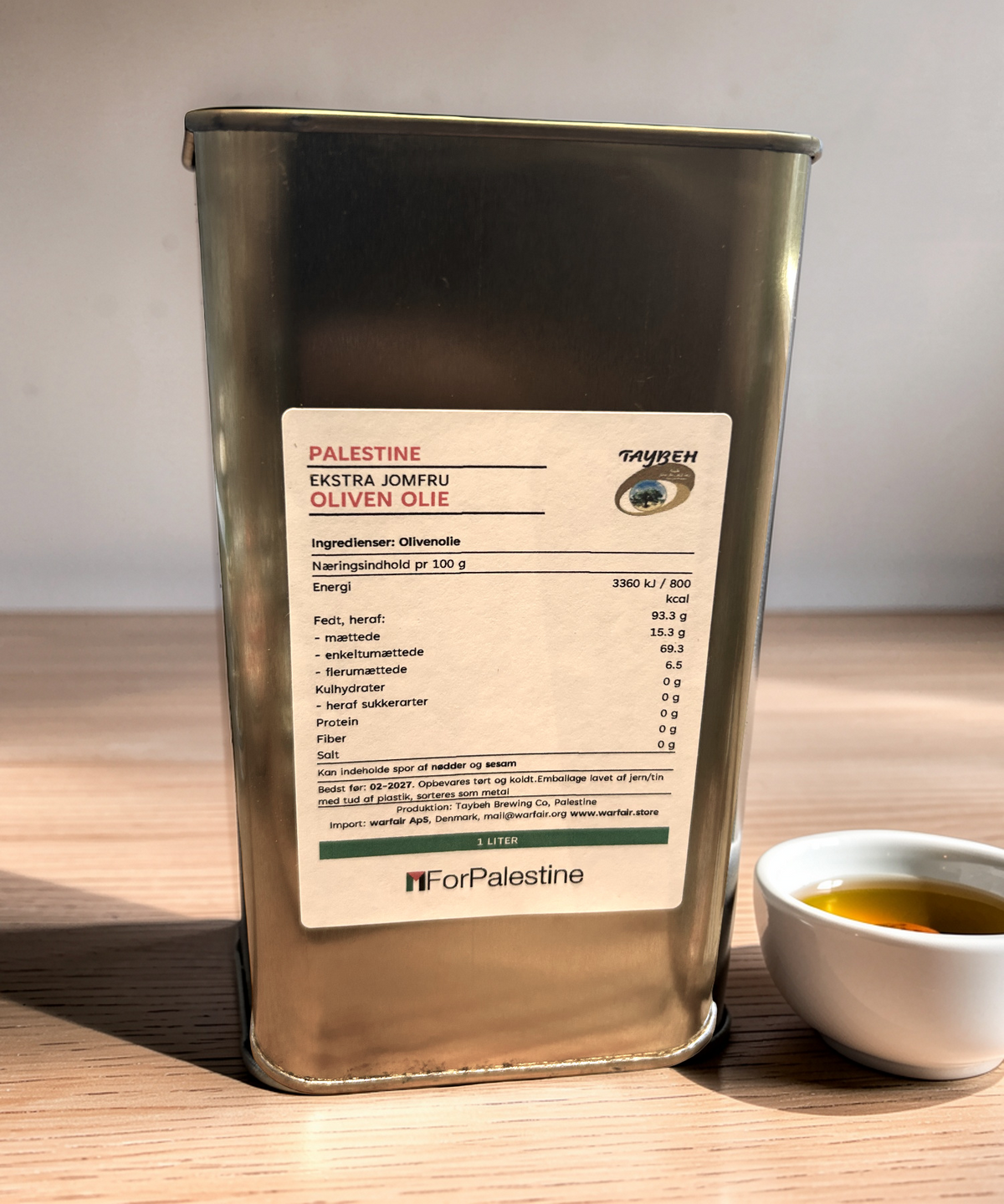 Natives Olivenöl extra aus Palästina - 1L