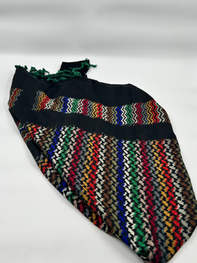 Autentisk Hirbawi kuffiyeh - sort/multifarvet