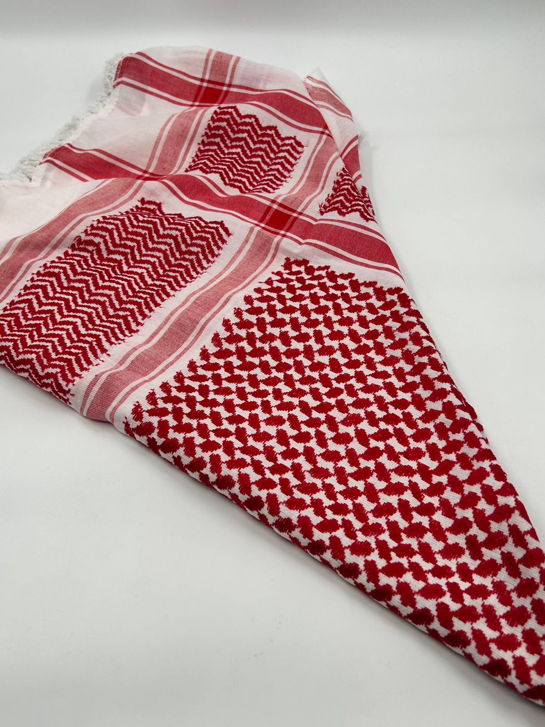 Auténtico kuffiyeh Hirbawi - rojo/blanco