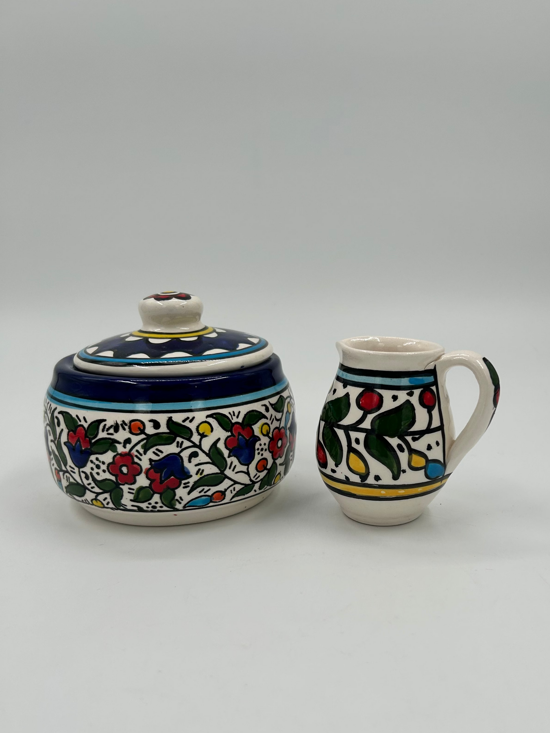 Al-Khalil-pot met deksel en creamer