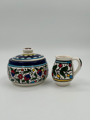 Al-Khalil-pot met deksel en creamer