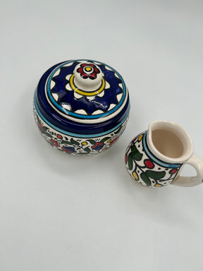 Al-Khalil-pot met deksel en creamer
