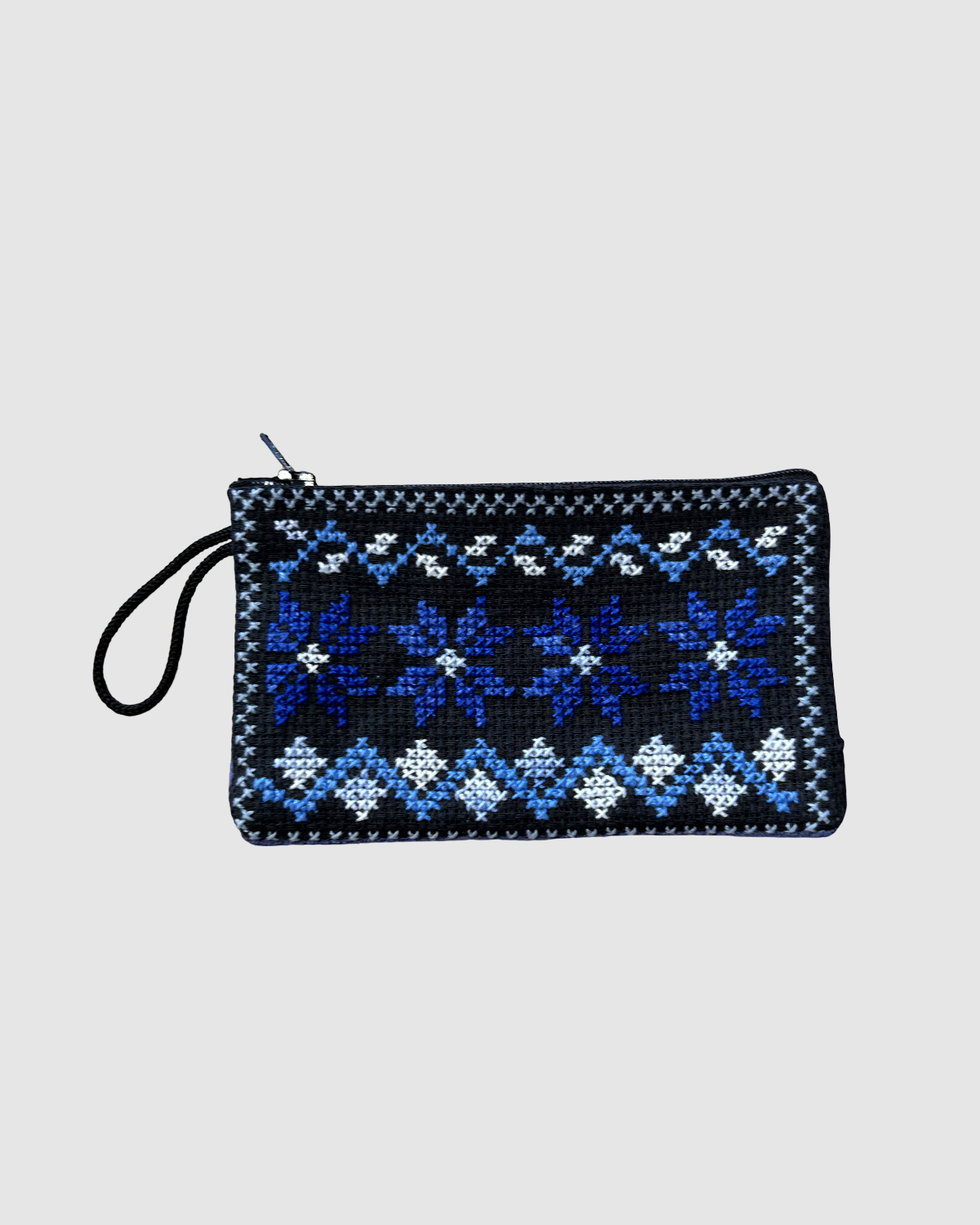 Hand-embroidered wallet with Tatreez 7