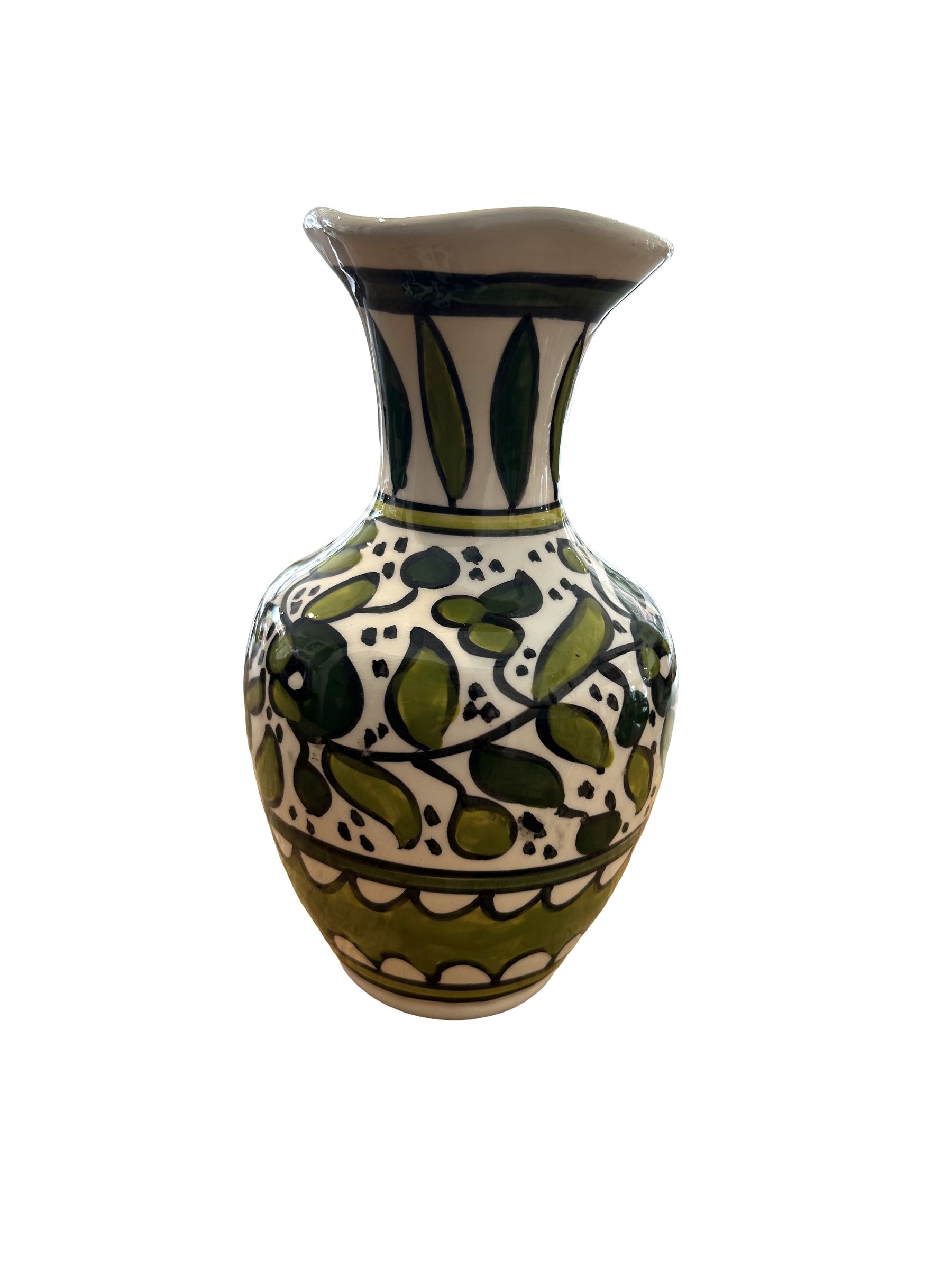 Jarrón Al Khalil, verde claro, 18 cm