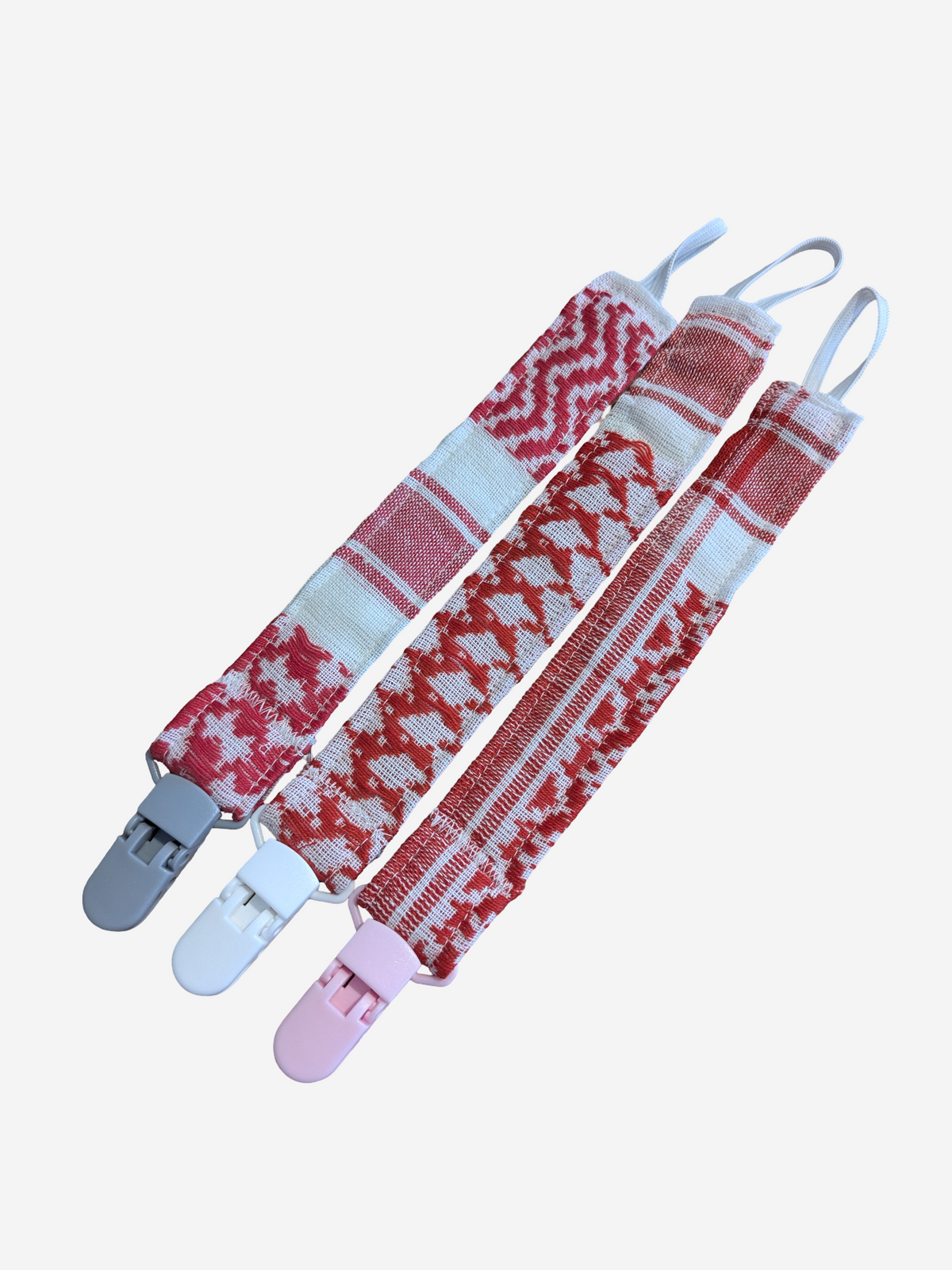 Cordoncino per ciuccio delle sciarpe hirbawi - rosso