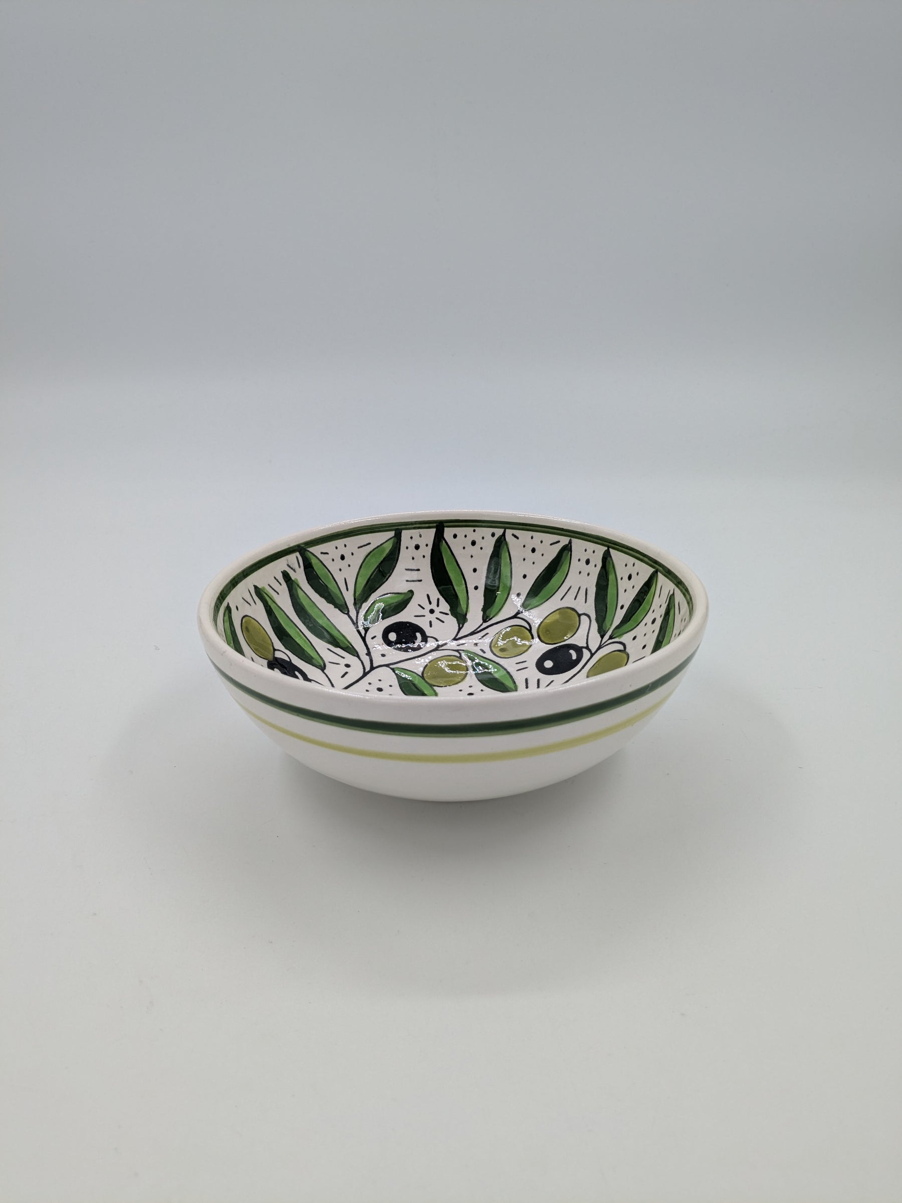 Kom 12 cm - bordeaux/groen