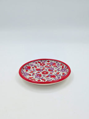 Gebaksbord - rood/lavendel