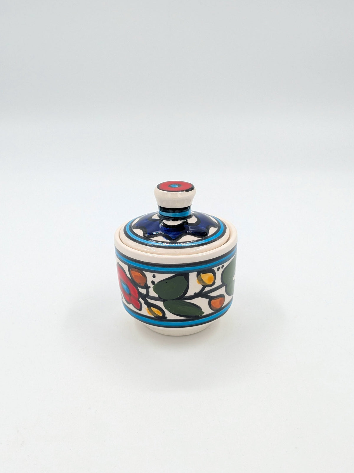 Pot met deksel - veelkleurig