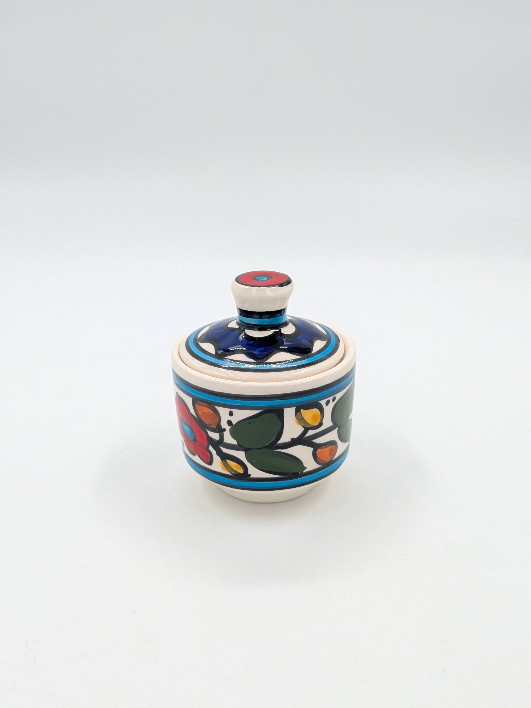 Pot met deksel - veelkleurig