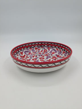 Serving bowl 18 cm - red/lavender