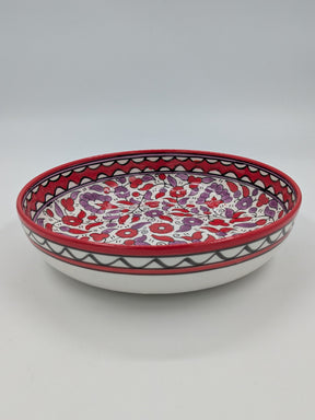 Fuente para servir 23 cm - rojo/lavanda