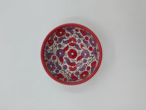 Serving bowl 18 cm - red/lavender