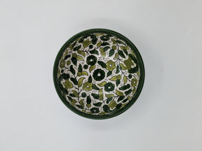 Kom 12 cm - bordeaux/groen