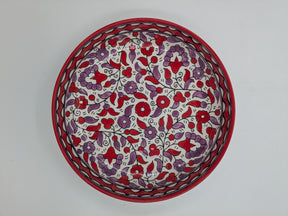 Fuente para servir 23 cm - rojo/lavanda