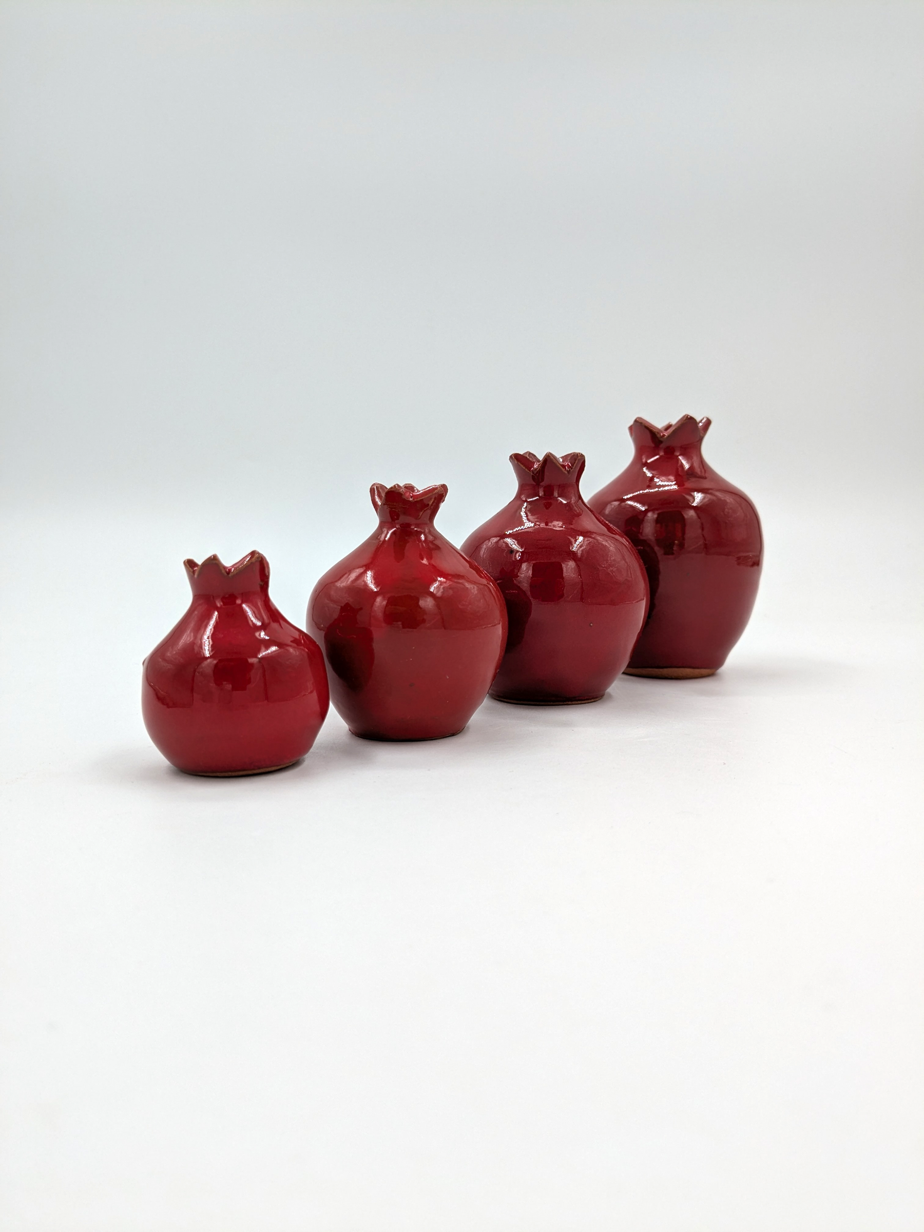 Pomegranate vases - set of 4 pcs.