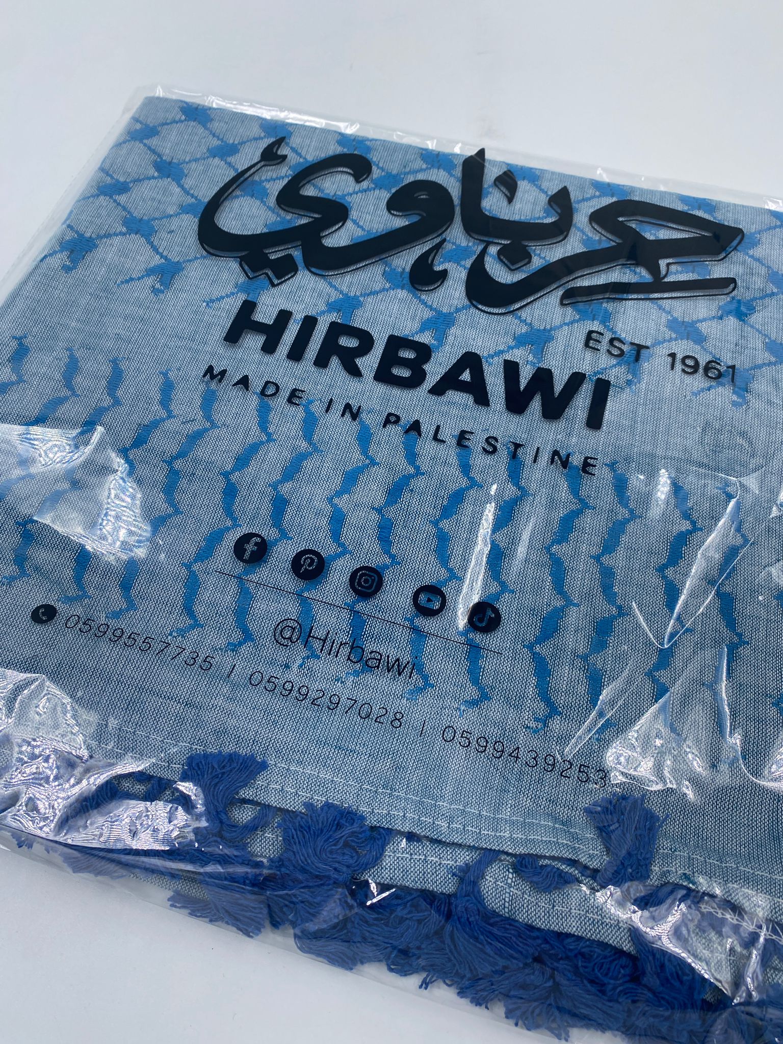 Hirbawi Kuffiyeh Light Blue