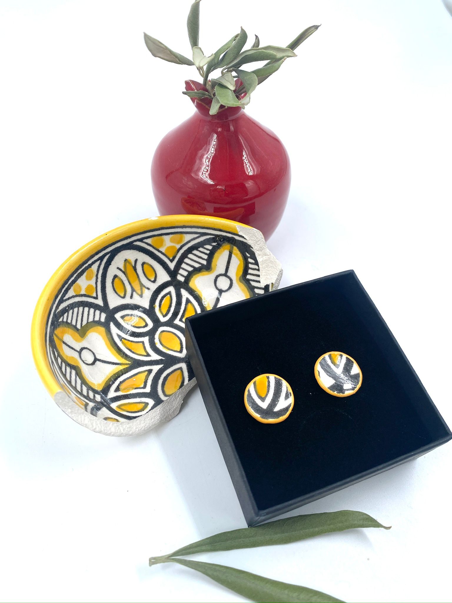 Handgemaakte oorbellen, 16 mm