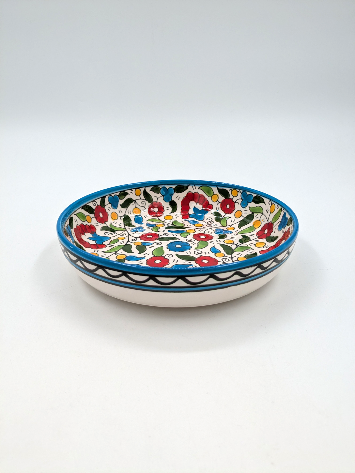Tapasschale 11 cm - Bordeaux/Grün
