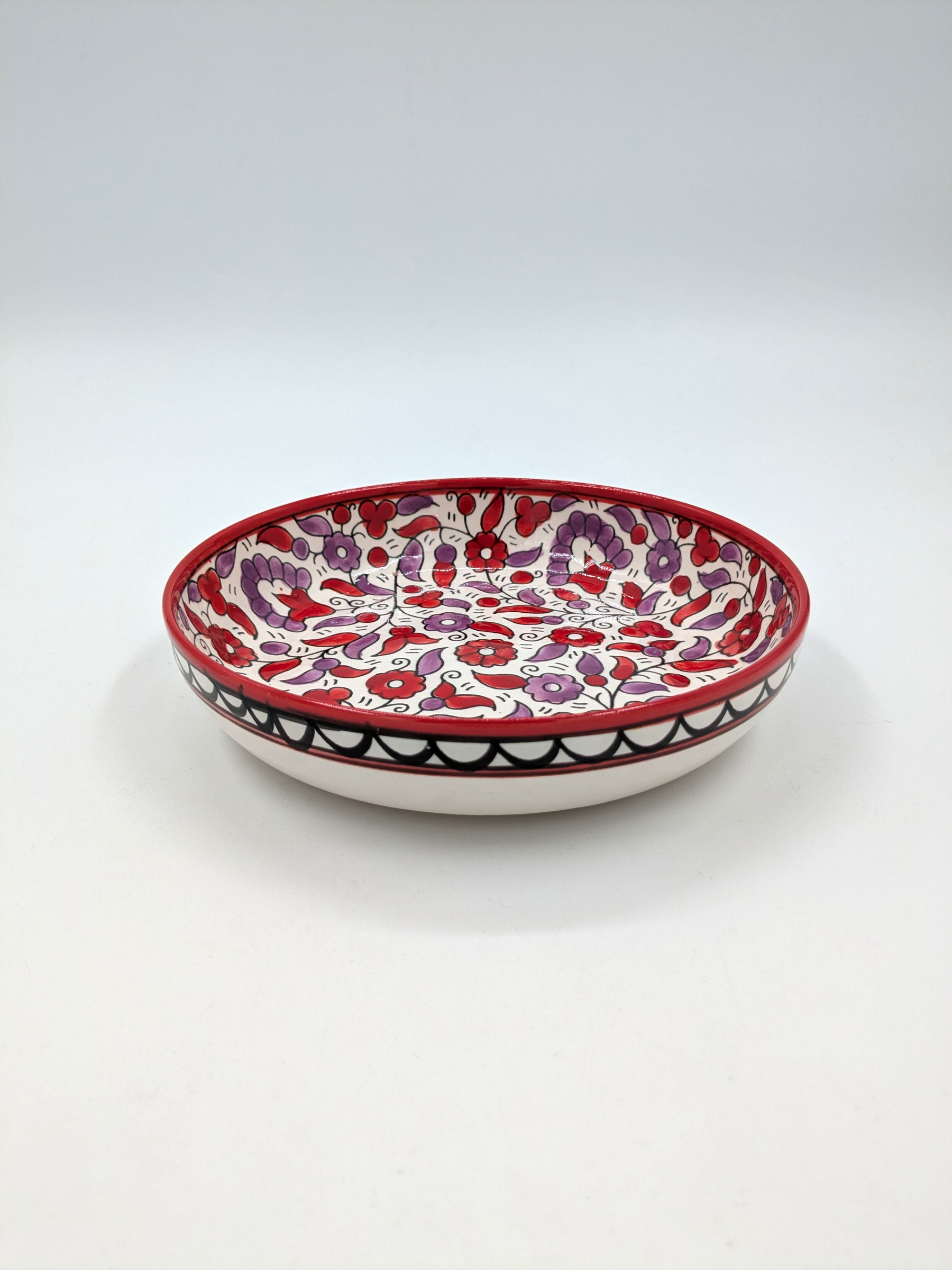 Tapas bowl 11 cm - bordeaux/green