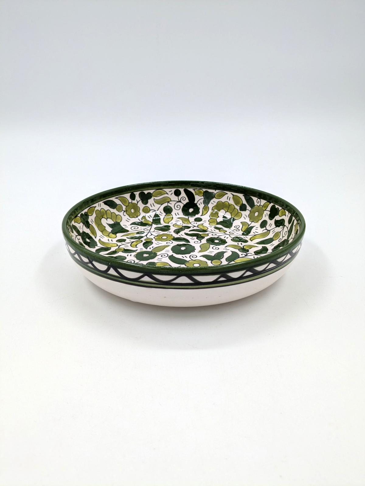 Tapasschale 11 cm - Bordeaux/Grün