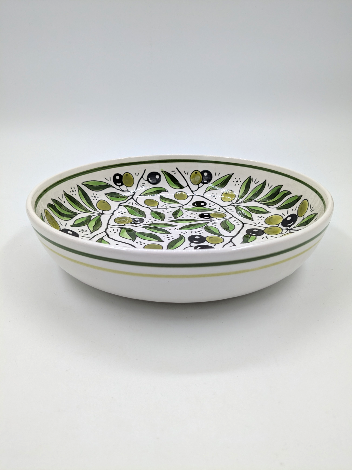 Servierplatte 23 cm - oliv