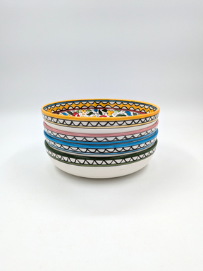 Large bundle of 4 handmade Palestinian ceramic dishes - 23 cm