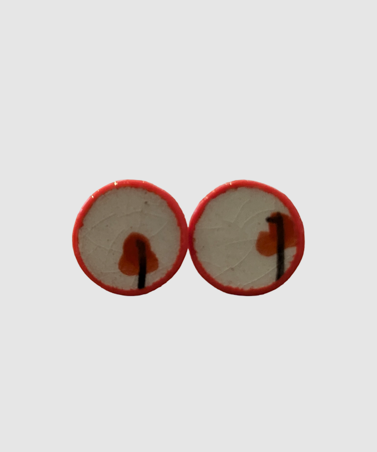 Boucles d'oreilles artisanales en céramique palestinienne-Z